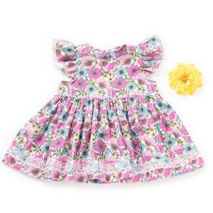 NEW Girls Matilda Jane Platinum Recent Past Melsa Top Lavender Floral Lace sz 4